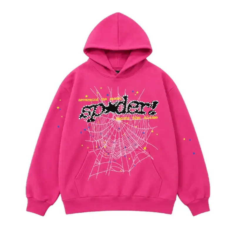 Choosing a Hoodie Color That Goes With Everything 3 Pink Sp5der P*NK V2 statement hoodie, front view